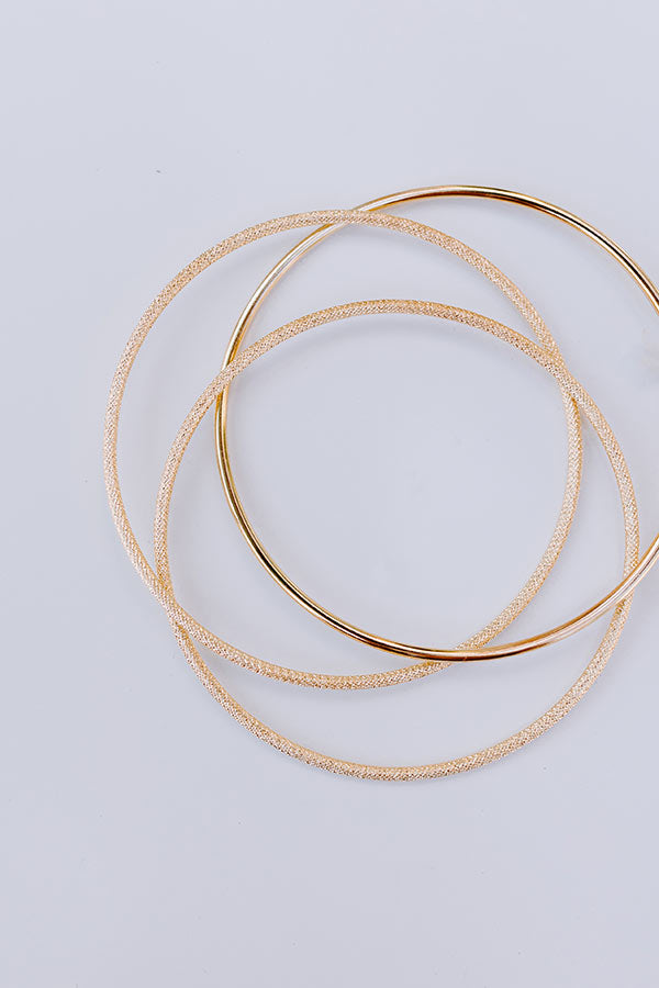 impressions Sweet Glance Bangle Bracelet Set