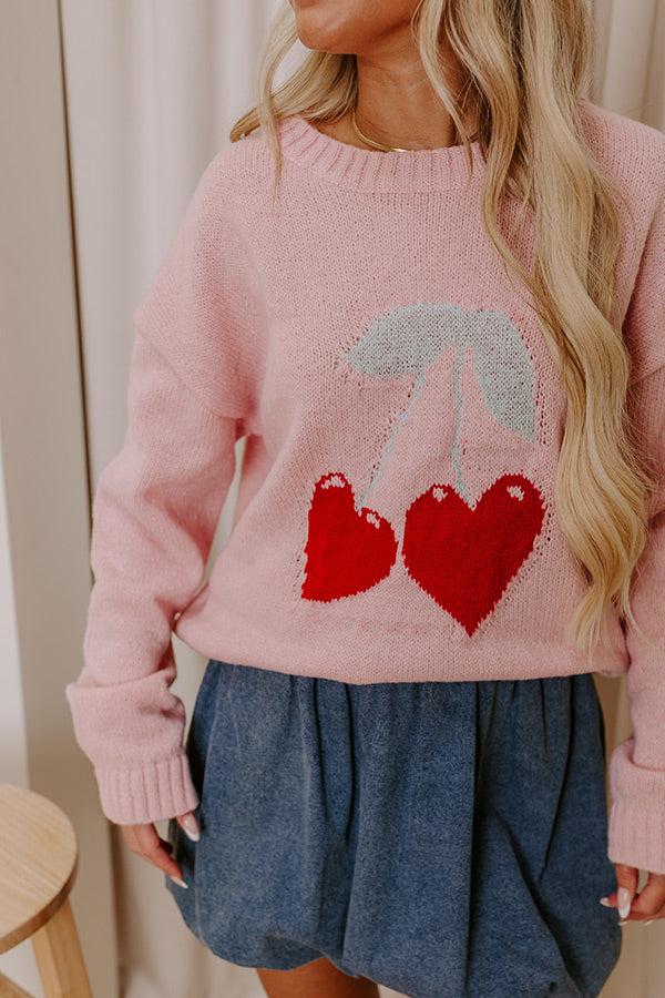 Impressions Sweet Like Cherry Pie Knit Sweater