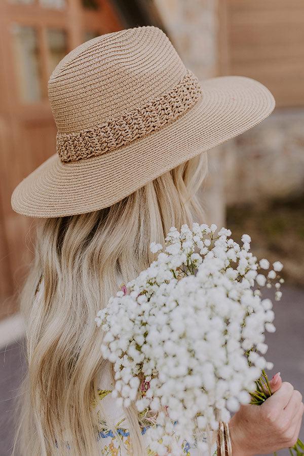 impressions Sweet Moment Raffia Woven Hat in Brown