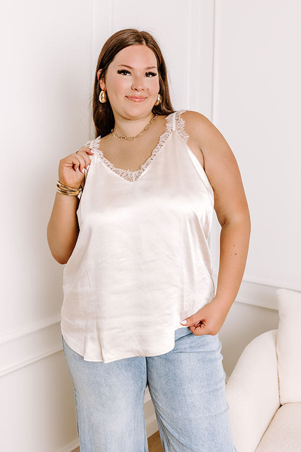 Impressions Sweet Perspective Satin Tank Curves