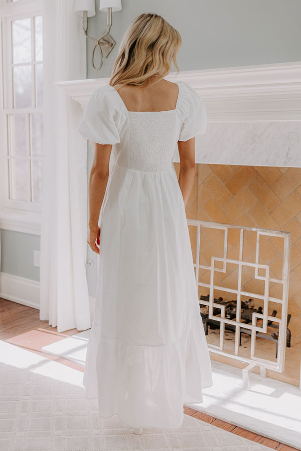 Impressions Sweet Serendipity Maxi Dress In White