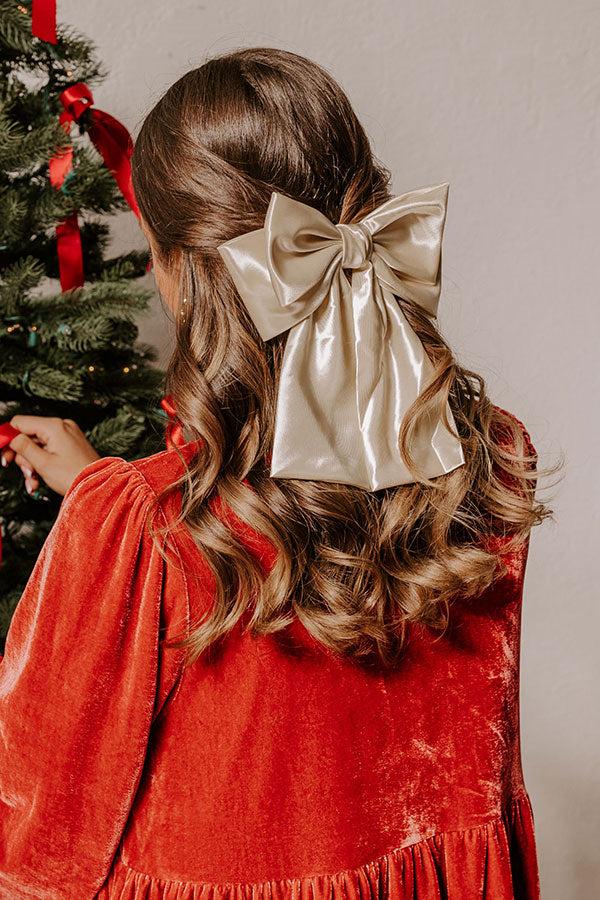 Impressions Sweet Smile Satin Bow Hair Clip