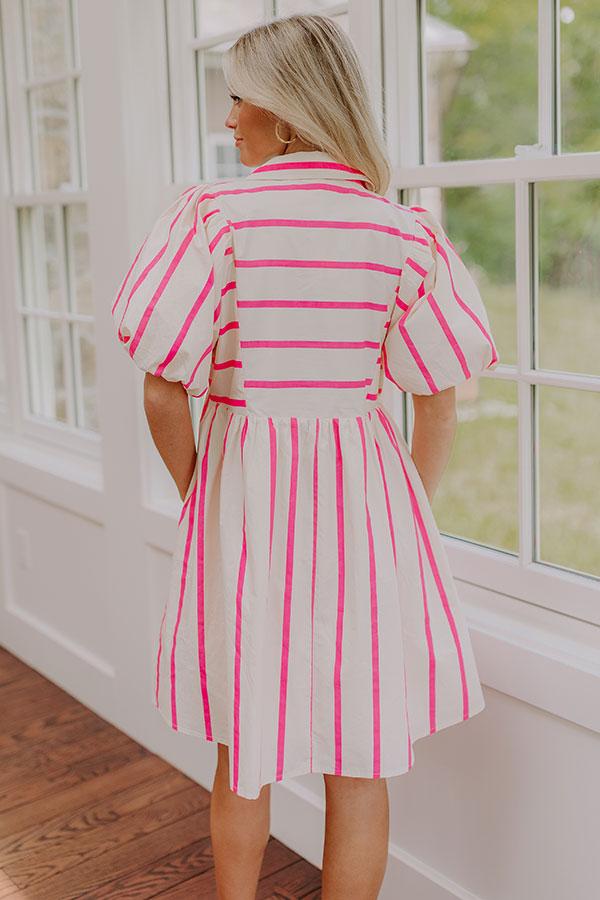 Impressions Sweet Stripes Babydoll Mini Dress