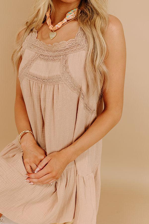 Impressions Sweet Sunset Lace Mini Dress