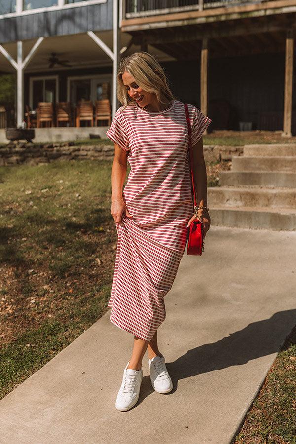 impressions Sweet Tea Sippin' Stripe Maxi Dress