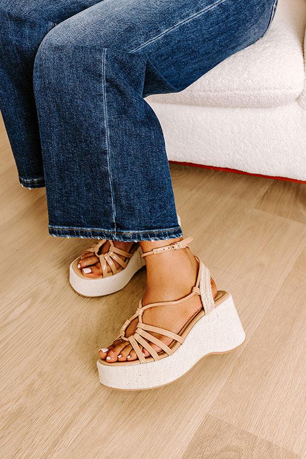 Impressions The Adriana Wedge In Tan