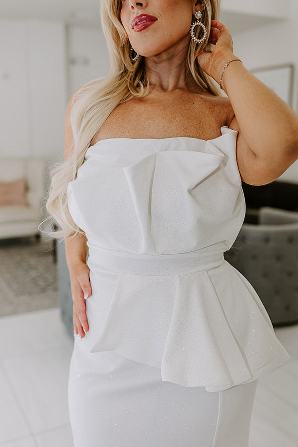 Impressions The Alanna Glitter Maxi Dress Curves