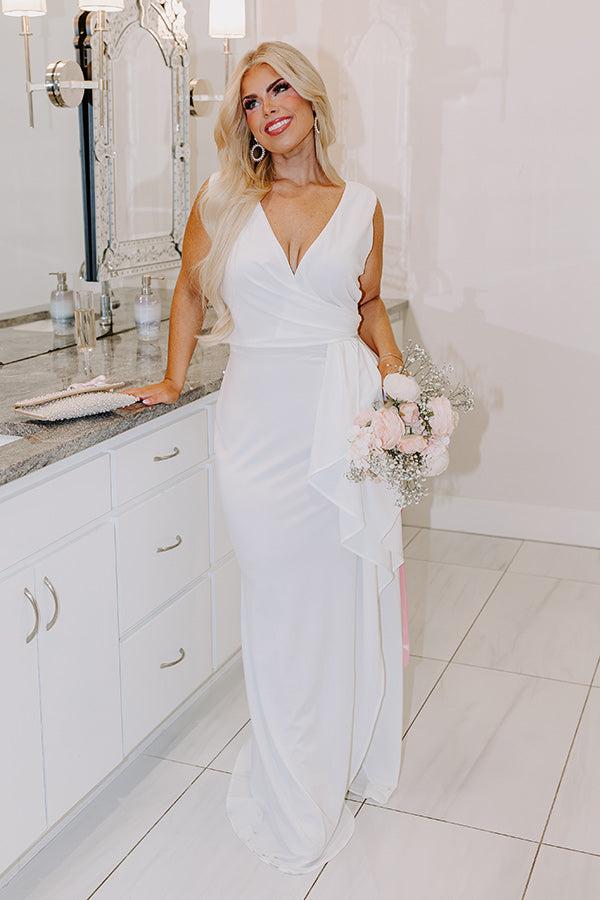 impressions The Allie Ruffle Maxi Dress Curves