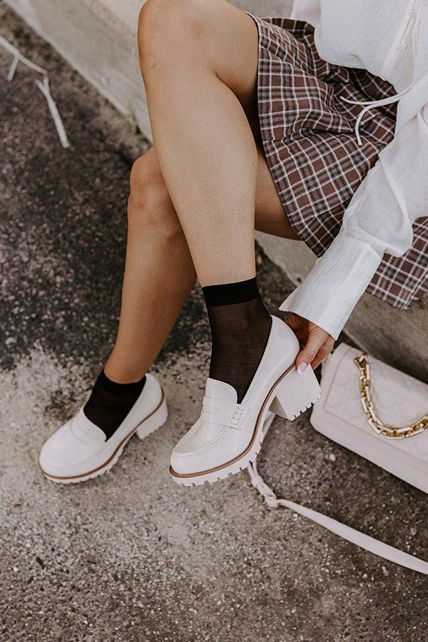 impressions The Amara Patent Heel Loafer In Birch