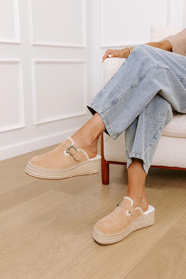 impressions The Amelia Faux Suede Espadrille Wedge