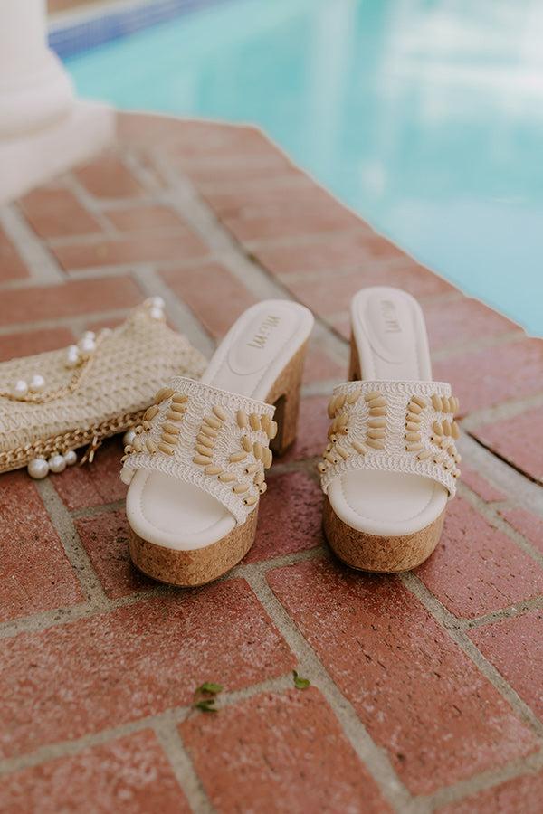 impressions The Ariella Crochet Platform Heel