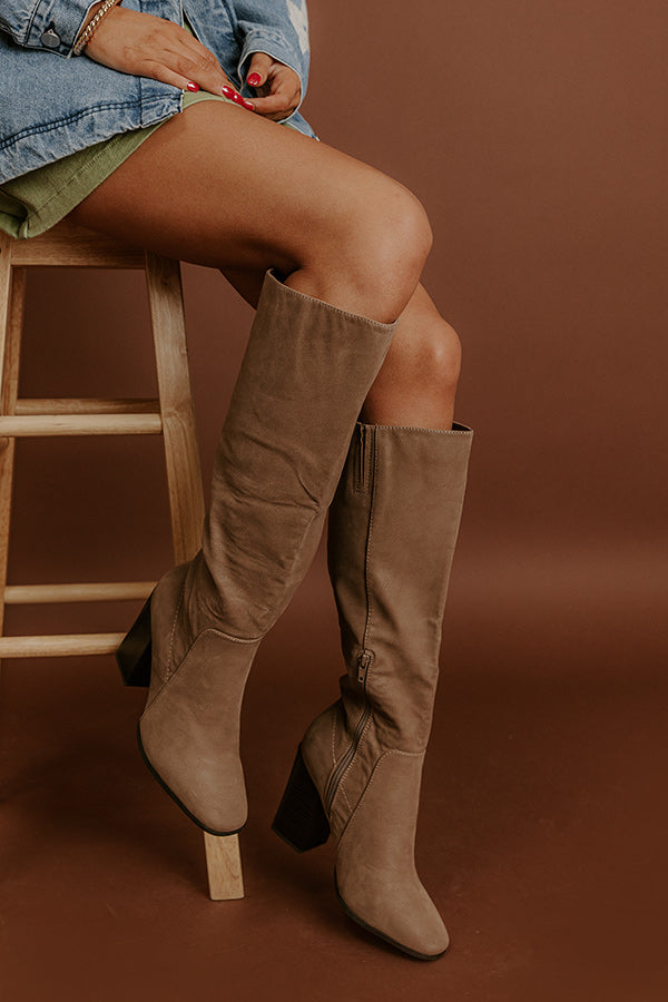 impressions The Blakely Faux Nubuck Knee High Boot