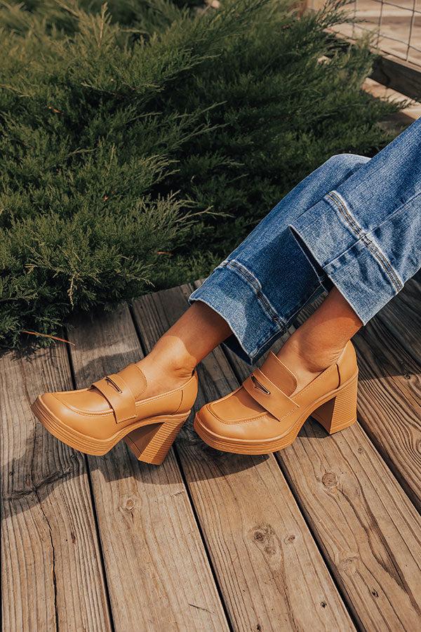 impressions The Camille Faux Leather Loafer Heel