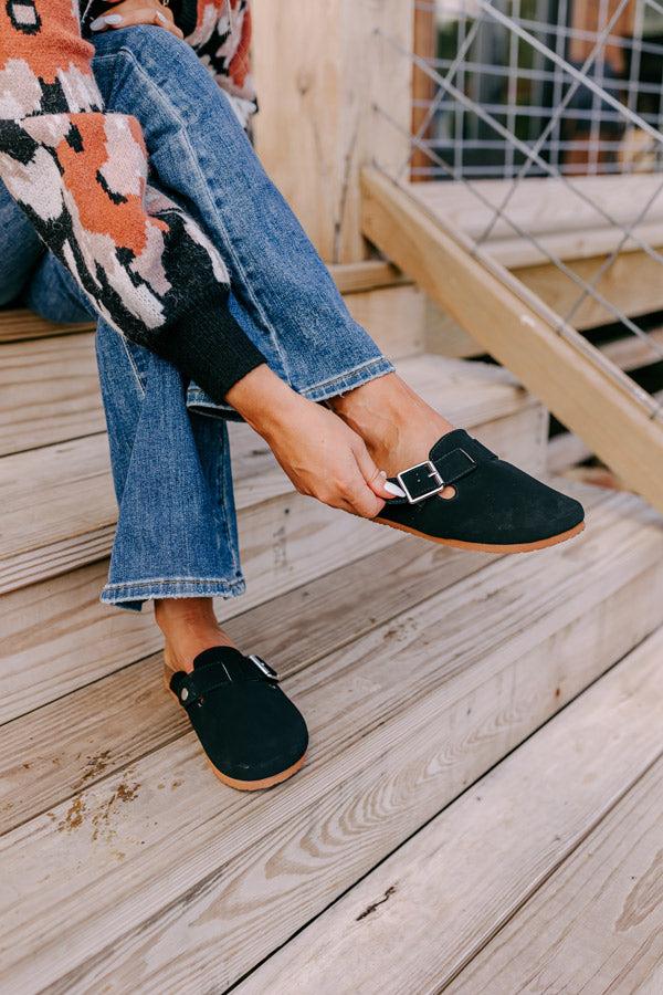impressions The Carolina Nubuck Clog In Black