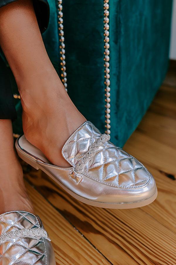 Impressions The Donatella Metallic Mule Loafer