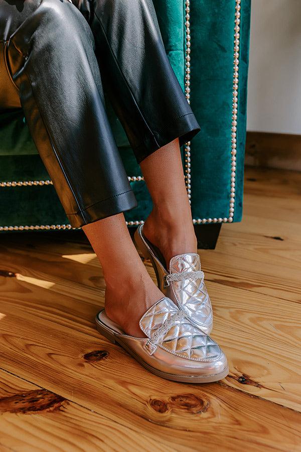 Impressions The Donatella Metallic Mule Loafer