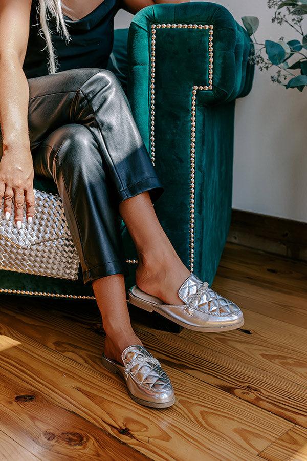 impressions The Donatella Metallic Mule Loafer