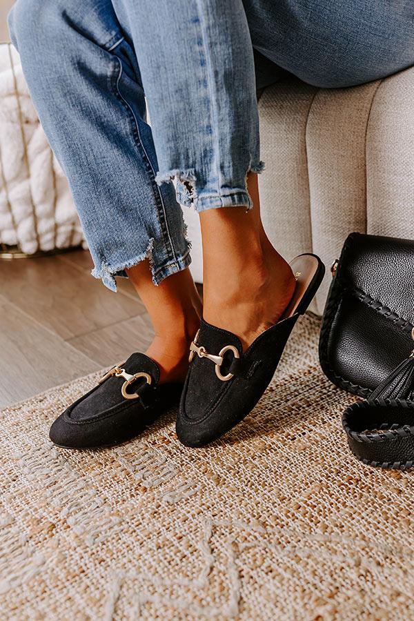 impressions The Elle Faux Suede Mule Loafer