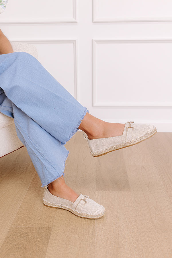 impressions The Ellie Espadrille Flat in Oatmeal