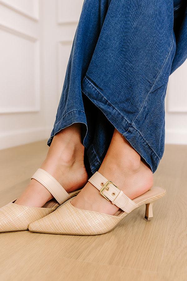 Impressions The Gianna Raffia Woven Heel