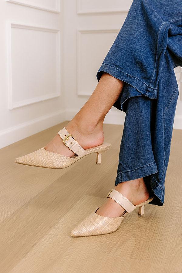 impressions The Gianna Raffia Woven Heel