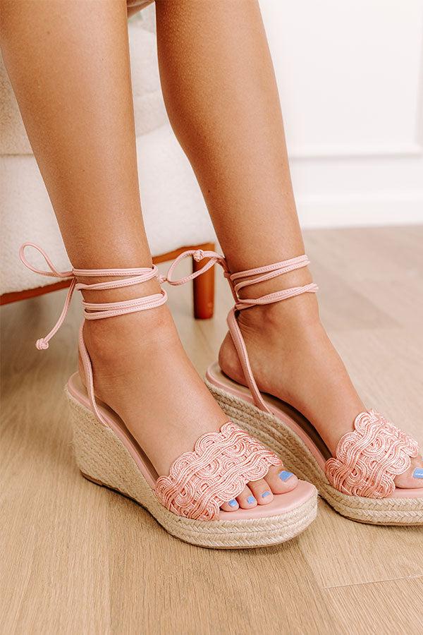 Impressions The Leah Lace Up Wedge