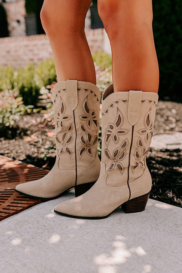 Impressions The Maeve Faux Nubuck Cowboy Boot