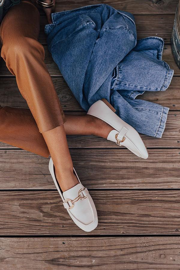 Impressions The Molly Faux Leather Loafer In Cream