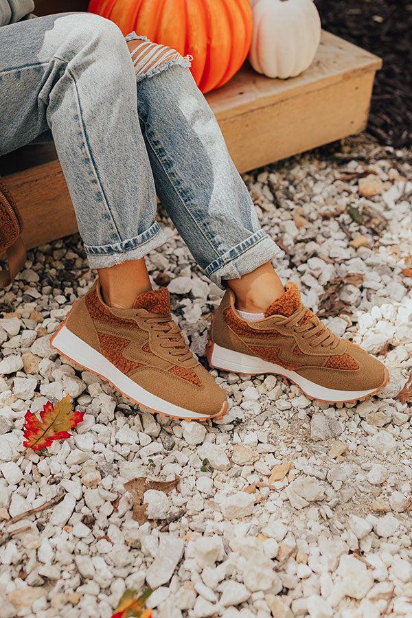 impressions The Norah Sherpa Sneaker in Camel