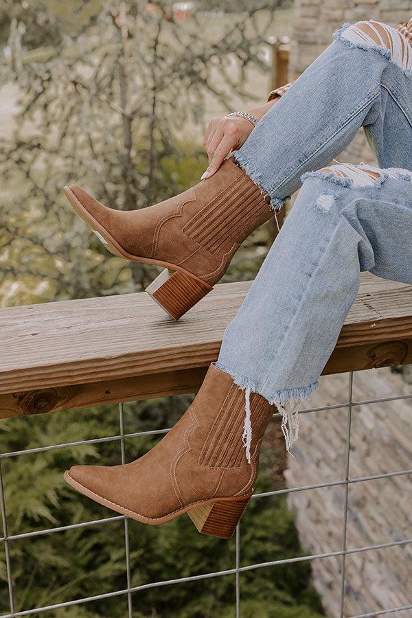 impressions The Oaklynn Faux Nubuck Boot in Brown