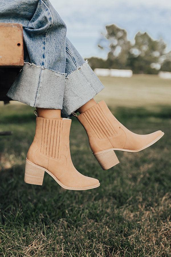 Impressions The Oaklynn Faux Nubuck Boot In Camel