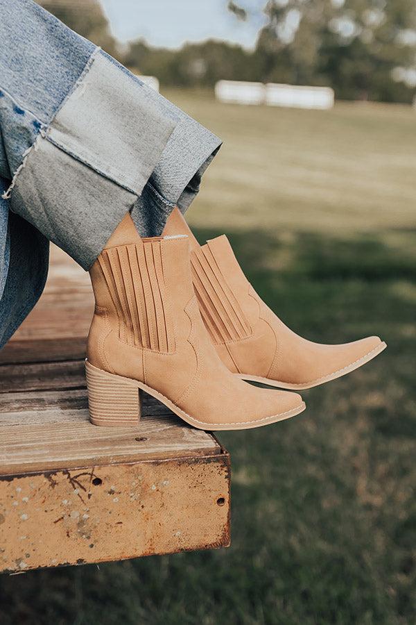 Impressions The Oaklynn Faux Nubuck Boot In Camel