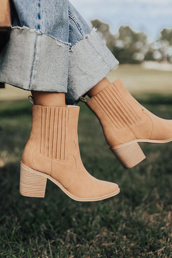 Impressions The Oaklynn Faux Nubuck Boot In Camel