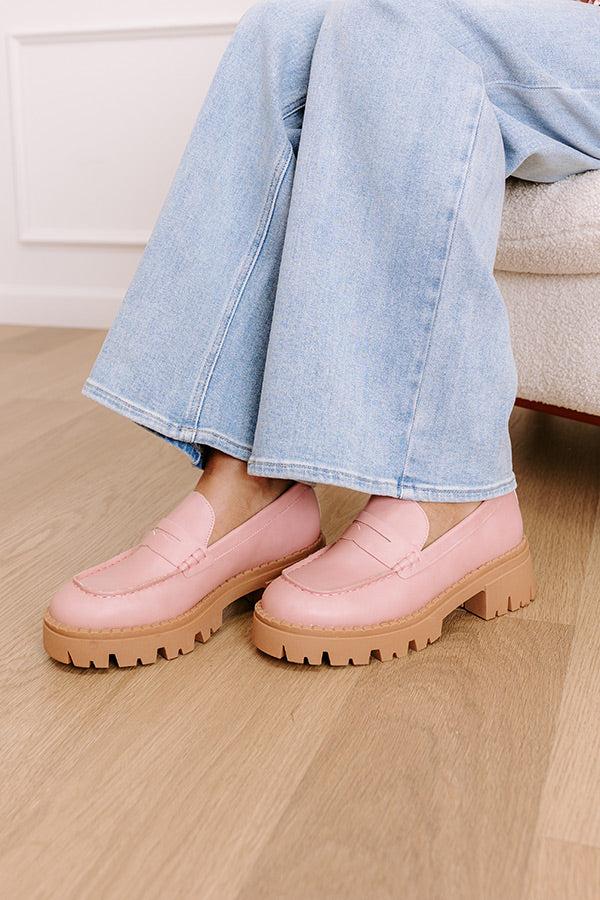impressions The Piper Faux Leather Loafer in Blush