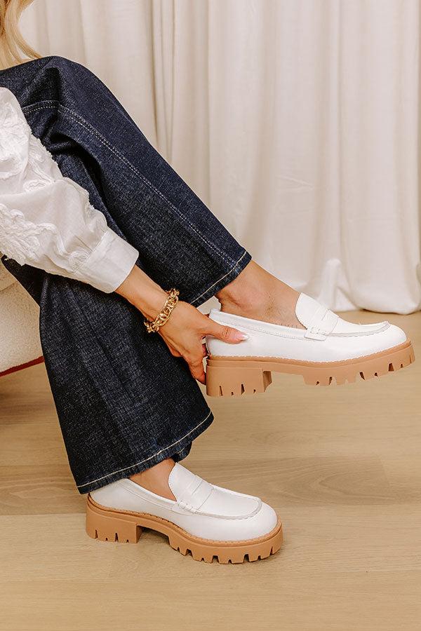 impressions The Piper Faux Leather Loafer in White
