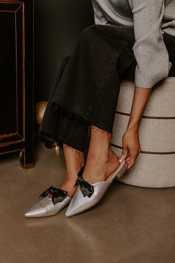 impressions The Vera Faux Leather Metallic Flats