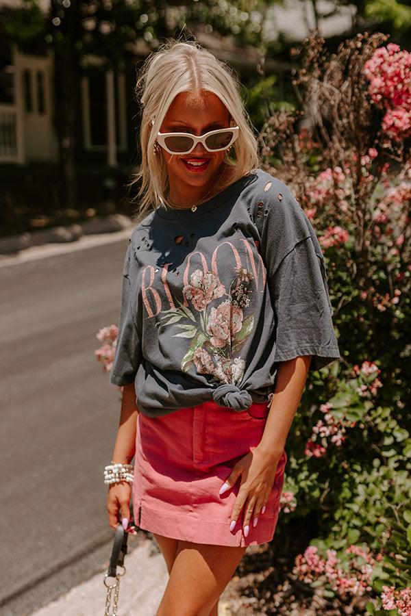 Impressions The Willow High Waist Skort In Rose