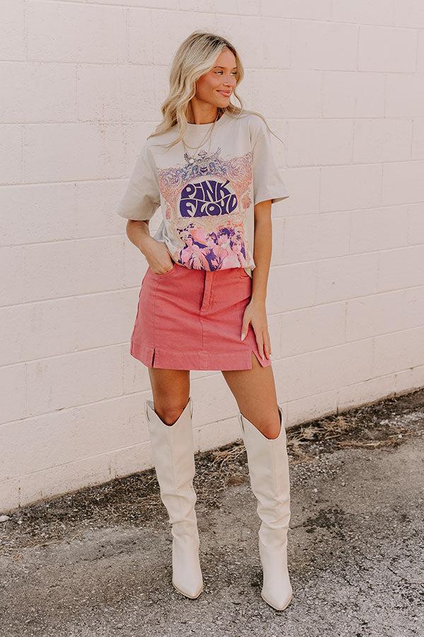 impressions The Willow High Waist Skort in Rose