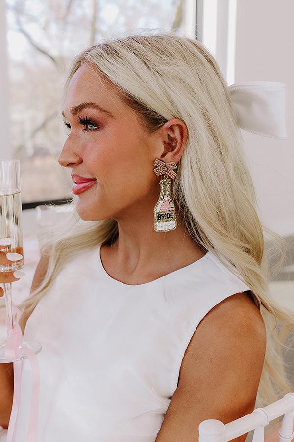 Impressions Toast To The Bride Earrings In Gold