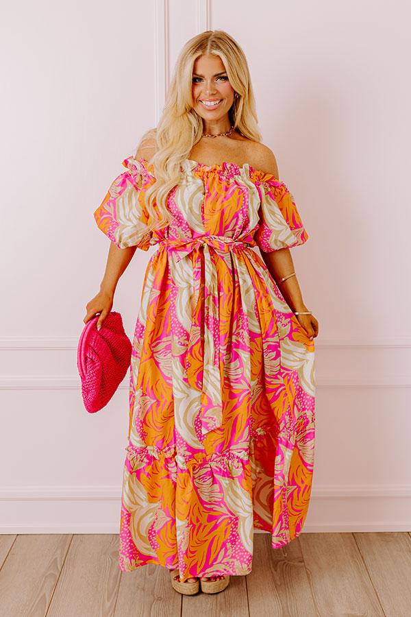 Impressions Tropical Tango Maxi Dress Curves