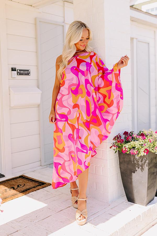 impressions Tulum Dreaming Asymmetrical Mini Dress