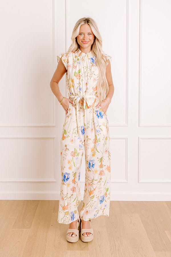impressions Tuscany Villa Floral Jumpsuit