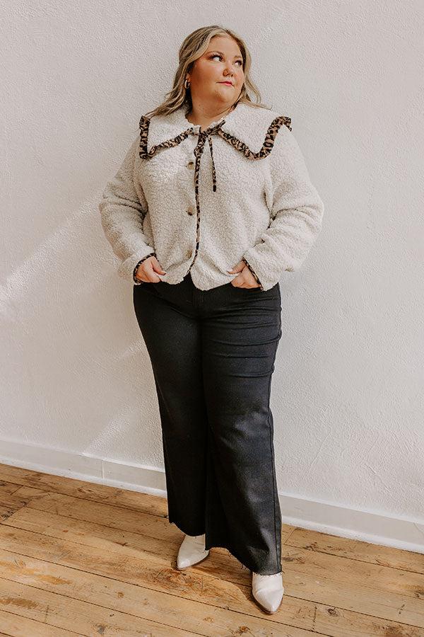 impressions Uptown Cozy Sherpa Jacket Curves