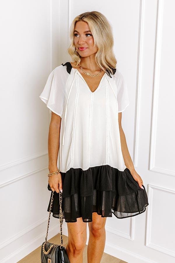 Impressions Uptown Girl Chiffon Mini Dress