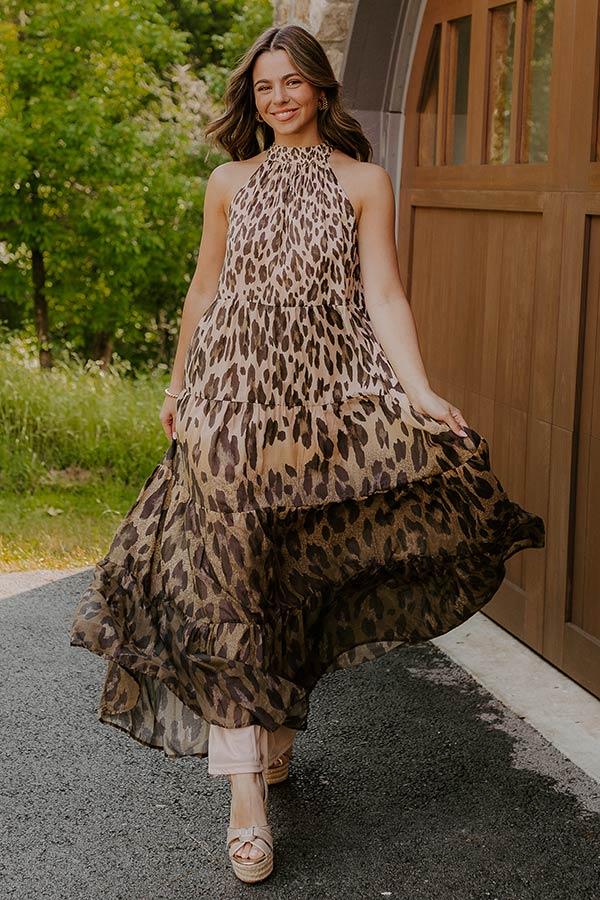 impressions Urban Edit Leopard Maxi Dress
