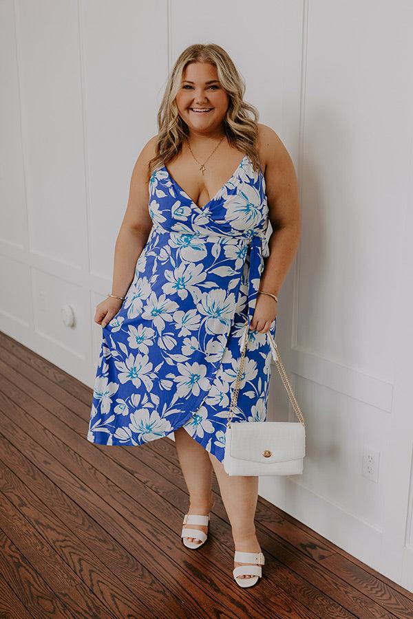 impressions Vacay To Paradise Floral Midi Curves
