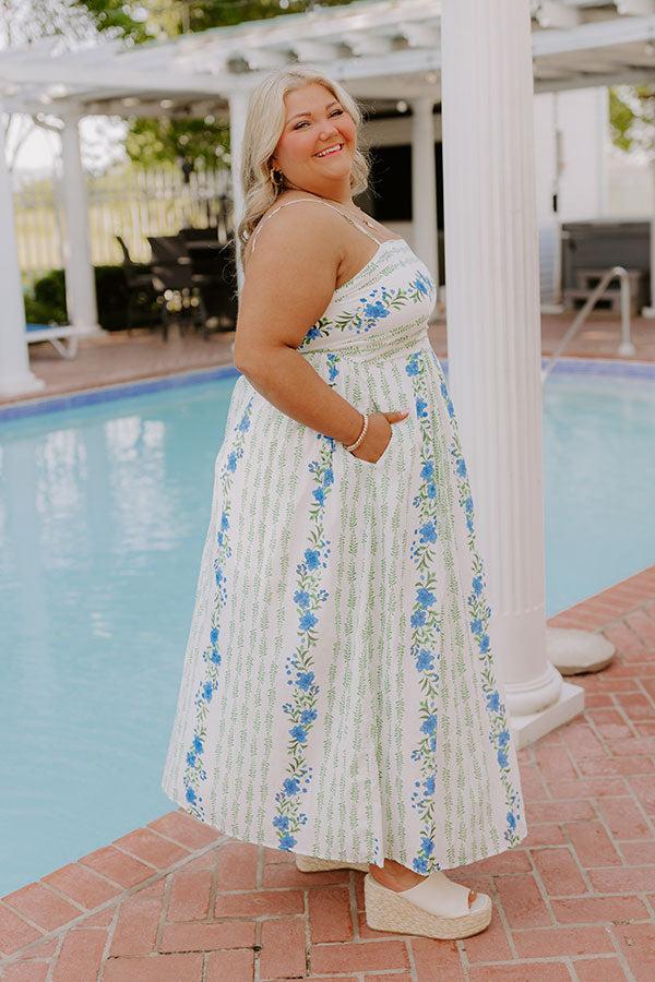 Impressions Villa Charm Floral Maxi Dress Curves