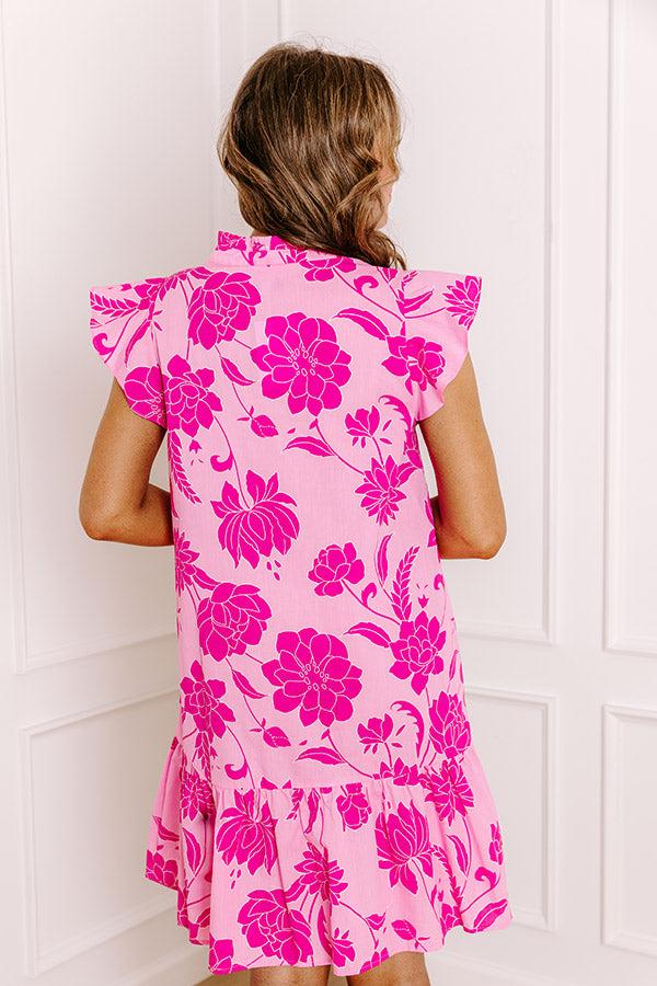 Impressions Vineyard Petals Floral Mini Dress