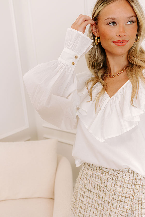 Impressions Whirlwind Romance Ruffle Top