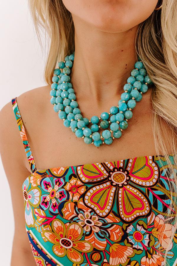 impressions Lady Luck Layered Necklace in Turquoise